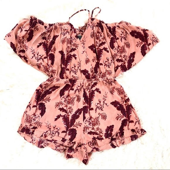 Top Shop Romper floral NWT Size Medium - Picture 3 of 4